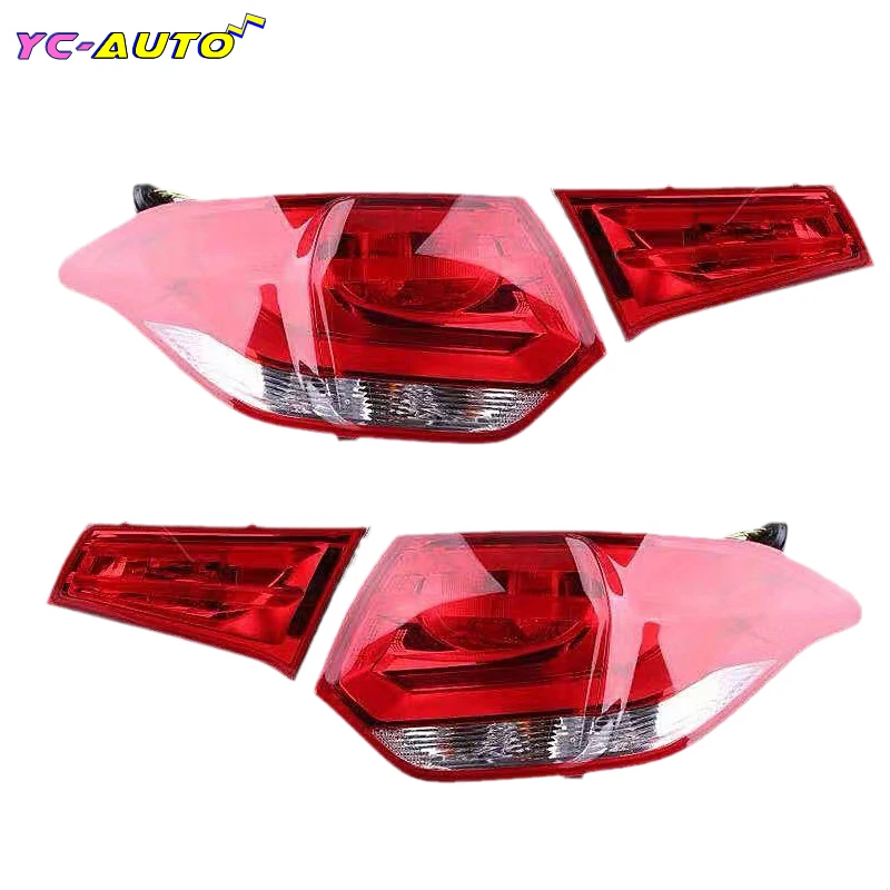 

Car TailLight Rear Light Cover Brake Reversing Light Housing Accessories For Citroen C4L II 2013 2014 2015 Anti rear collision