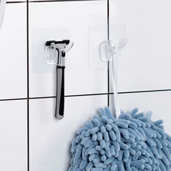 Adhesive Razor Hook Shaving Shaver Shelf Storage Holder for Bathroom Kitchen Organizer