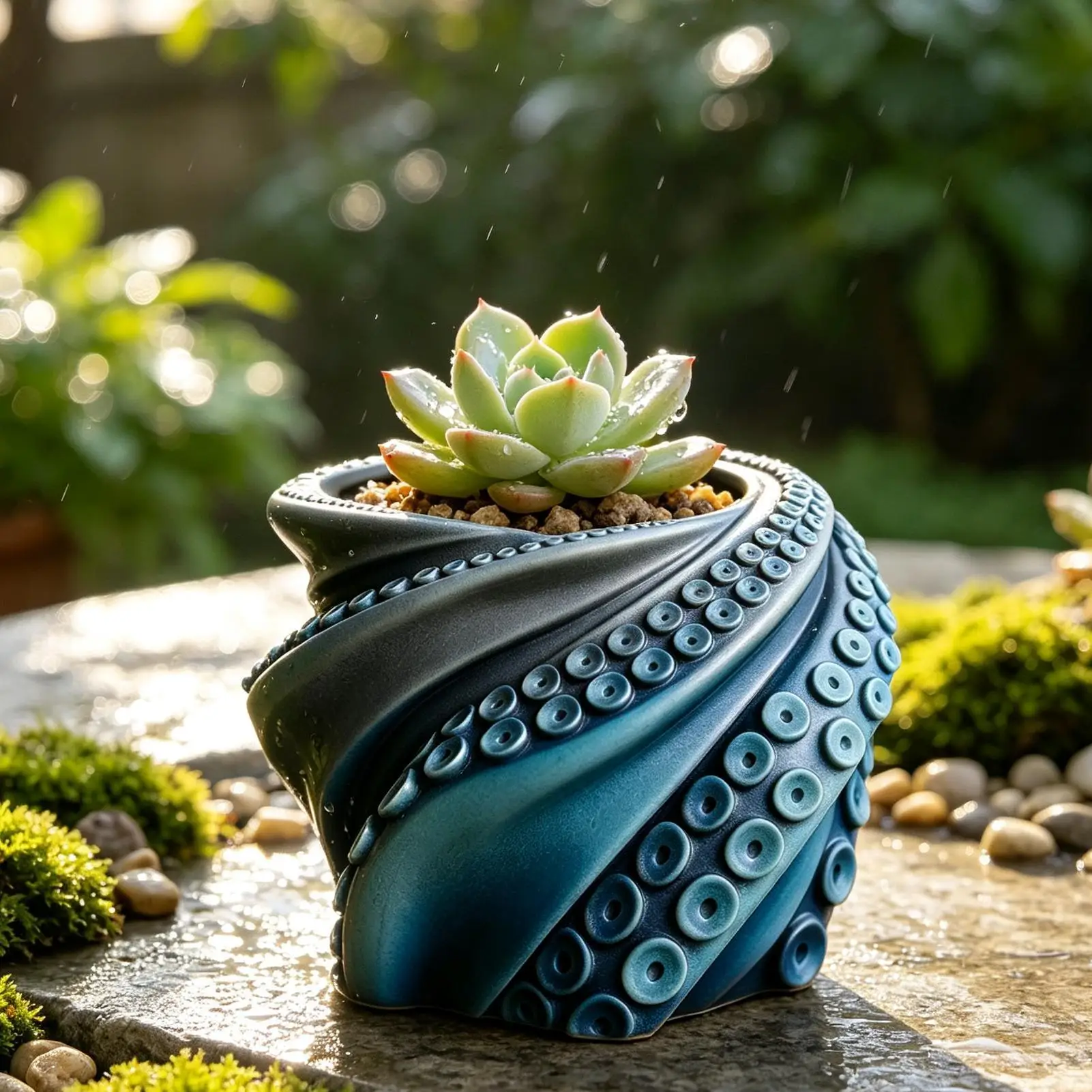 Funny Pots For Plants Octopus Tentacle Cute Resin Sculpture Decoration Decorative Flower Pot For Windowsill Desktop Shelf