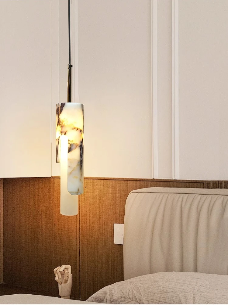 شريط إضاءة معلق للمطاعم الحديثة، مصباح معلق بجانب السرير من الرخام البلغاري لغرفة المعيشة وغرفة النوم الرئيسية