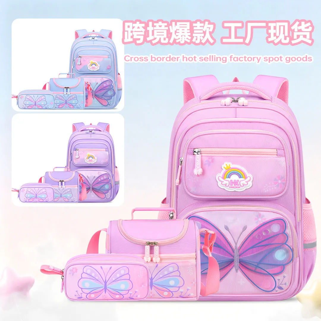 

3 Pcs Kids School Backpcak Children School Bags Set Boys Girls Primary Backpack with Lunch Bag Schoolbag Book Bag Kids Mochilas
