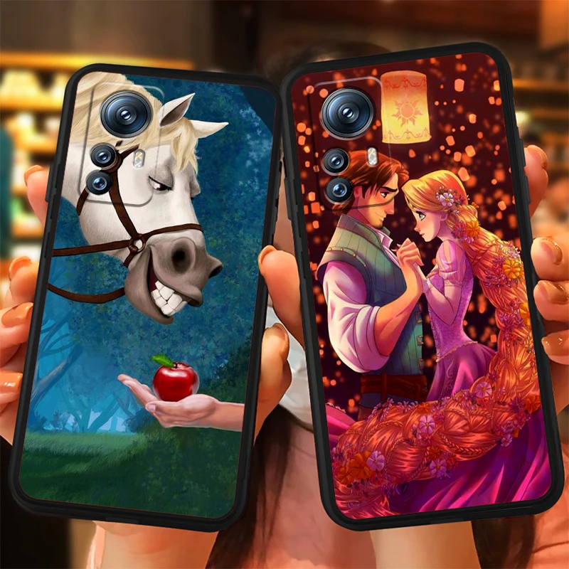 Rapunzel Tangled Art Cartoon For Xiaomi Mi 14 13T 13 12T 12 11T 11i 11 10T 10 Pro Lite Ultra 5G Black Cover Phone Case