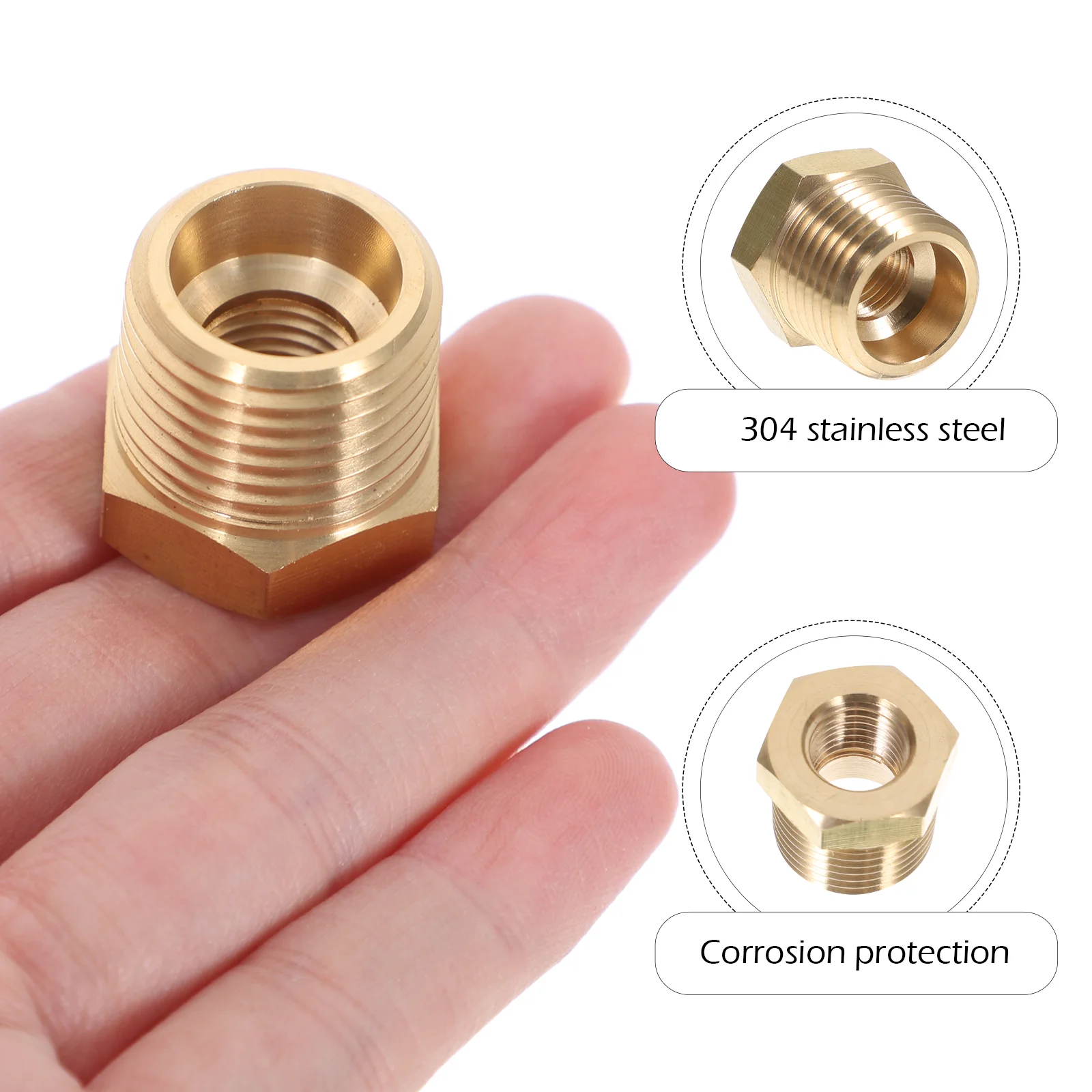 Reducing Pipe Fittings Hose Connector 1/2 1/4 Adapter Coupling Male Female Reducer Npt