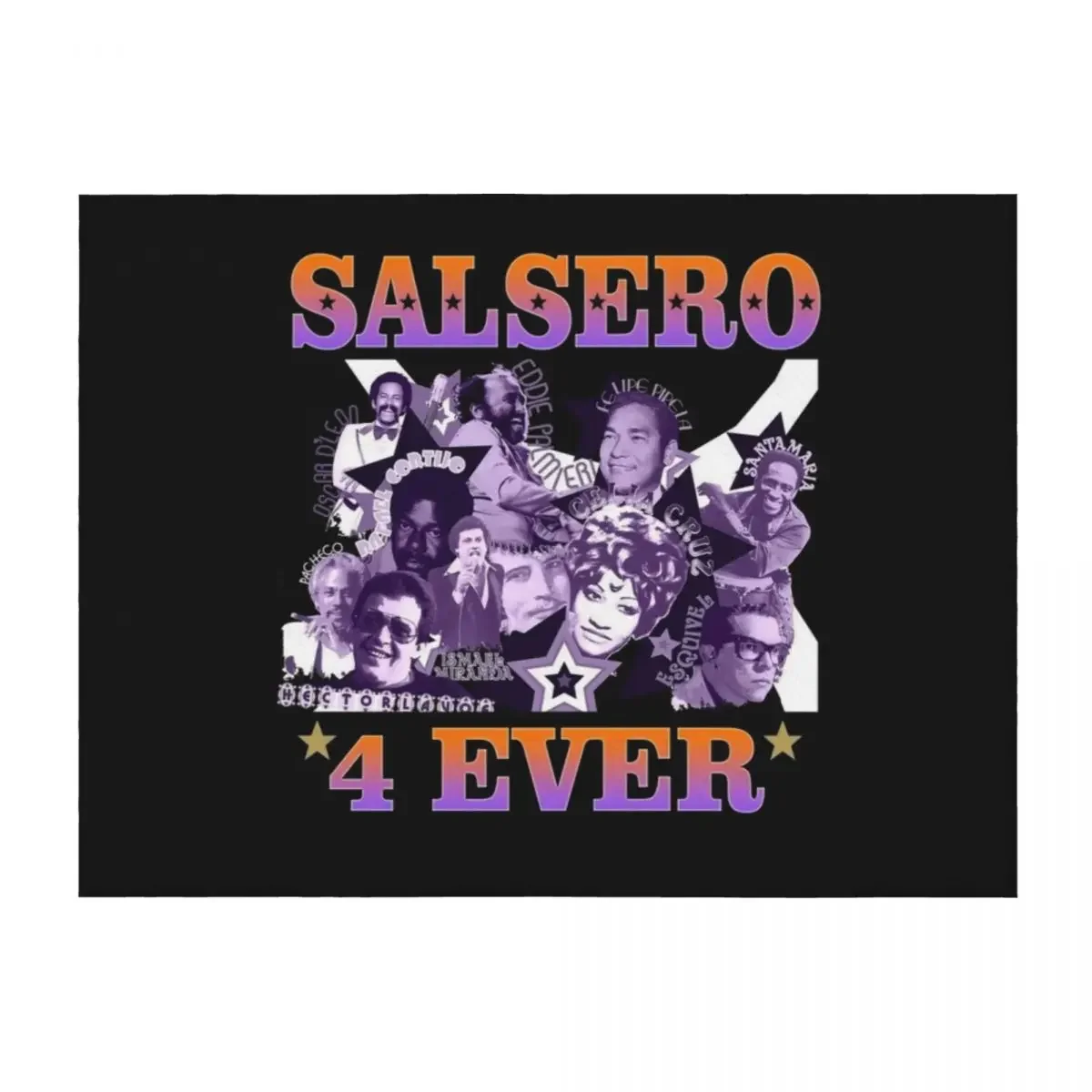 

Salsero 4 Ever Salsa Fania All Stars Celia Cruz Throw Blanket Kid'S Luxury Quilt Blankets For Baby Blankets