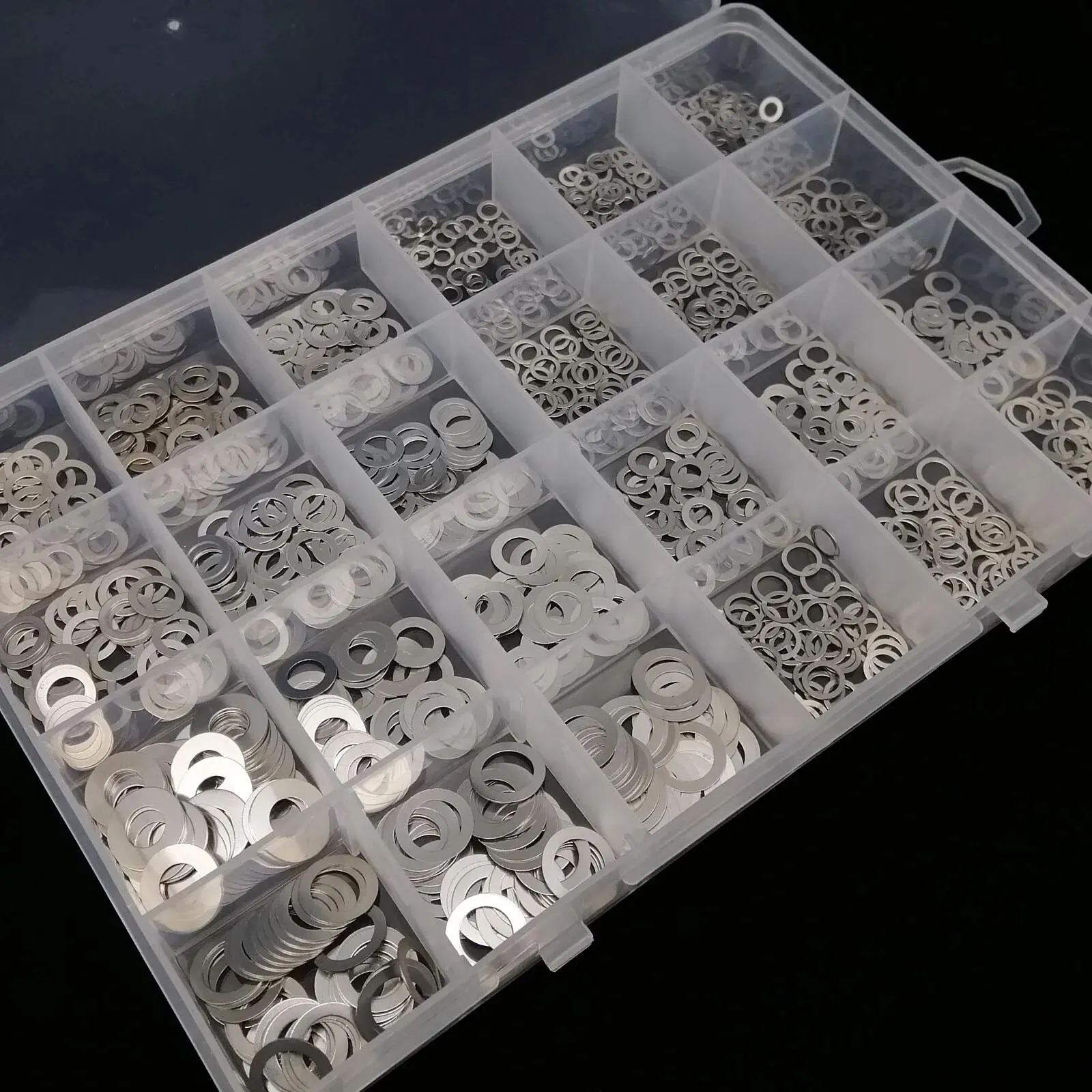 1200pcs/box Ultra Thin Flat Washer Plain Ultrathin Adjusting Shim M3 M4 M5 M6 M8 0.1 0.2 0.3mm Thick 304 Stainless Steel Set Kit