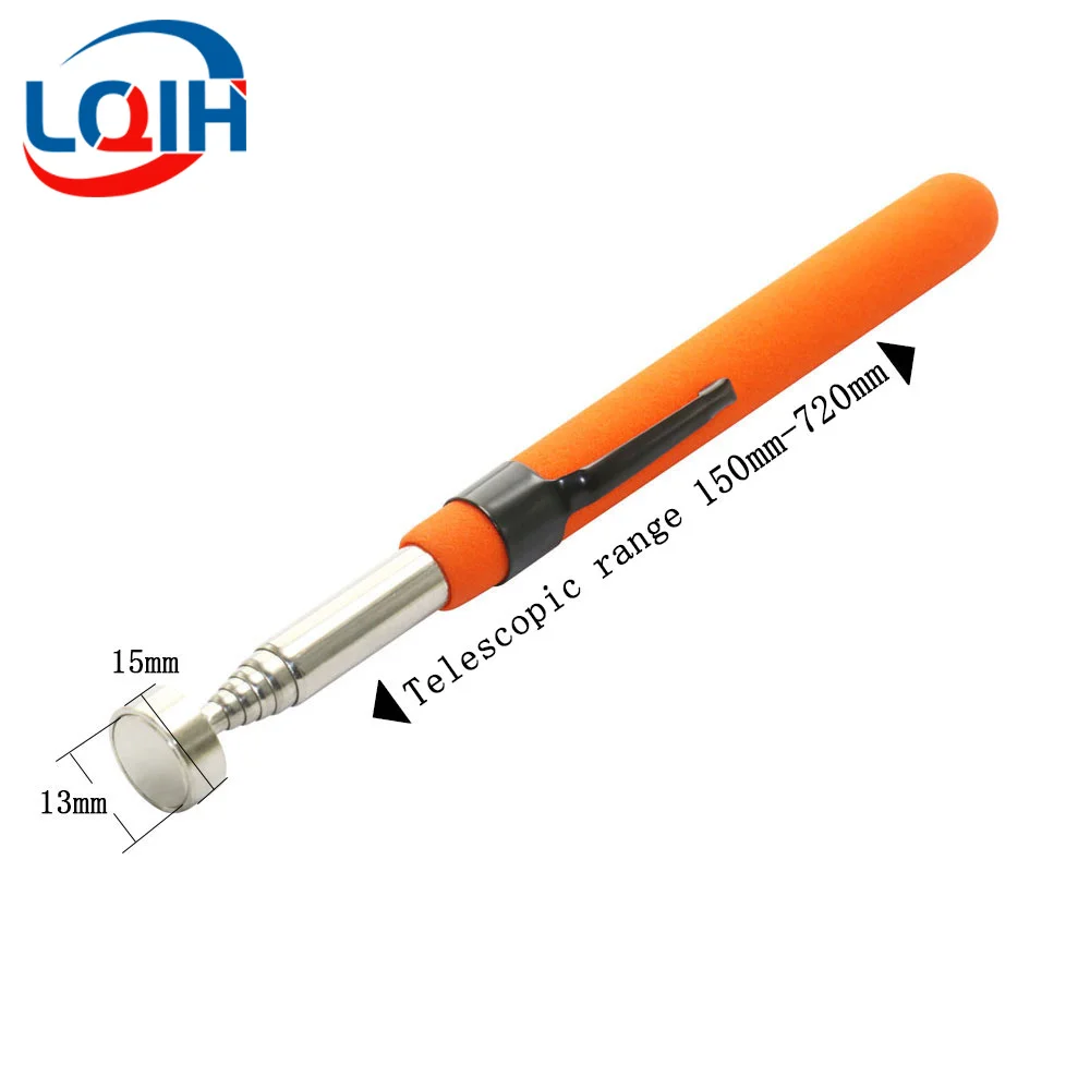 Tragbarer Mini-Teleskop-Magnet-Magnetstift, praktisches Werkzeug, Kapazität zum Aufnehmen von Muttern, Bolzen, ausziehbarer Tonabnehmerstab – Detail 9
