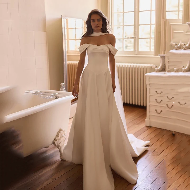 

Свадебное платье Eightree Princess A-Line с вырезом «сердечко», без рукавов, с шарфом, бальное платье для женщин, свадебное или выпускное платье, на заказ