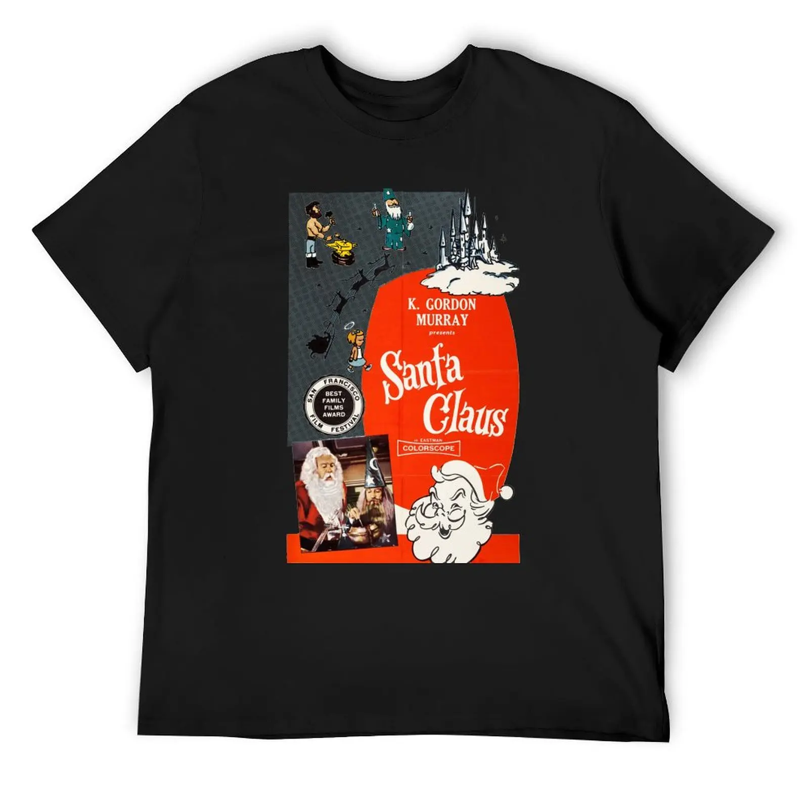 

Santa Claus Movie Poster T-Shirt vintage anime shirt Blouse customizeds men t shirts