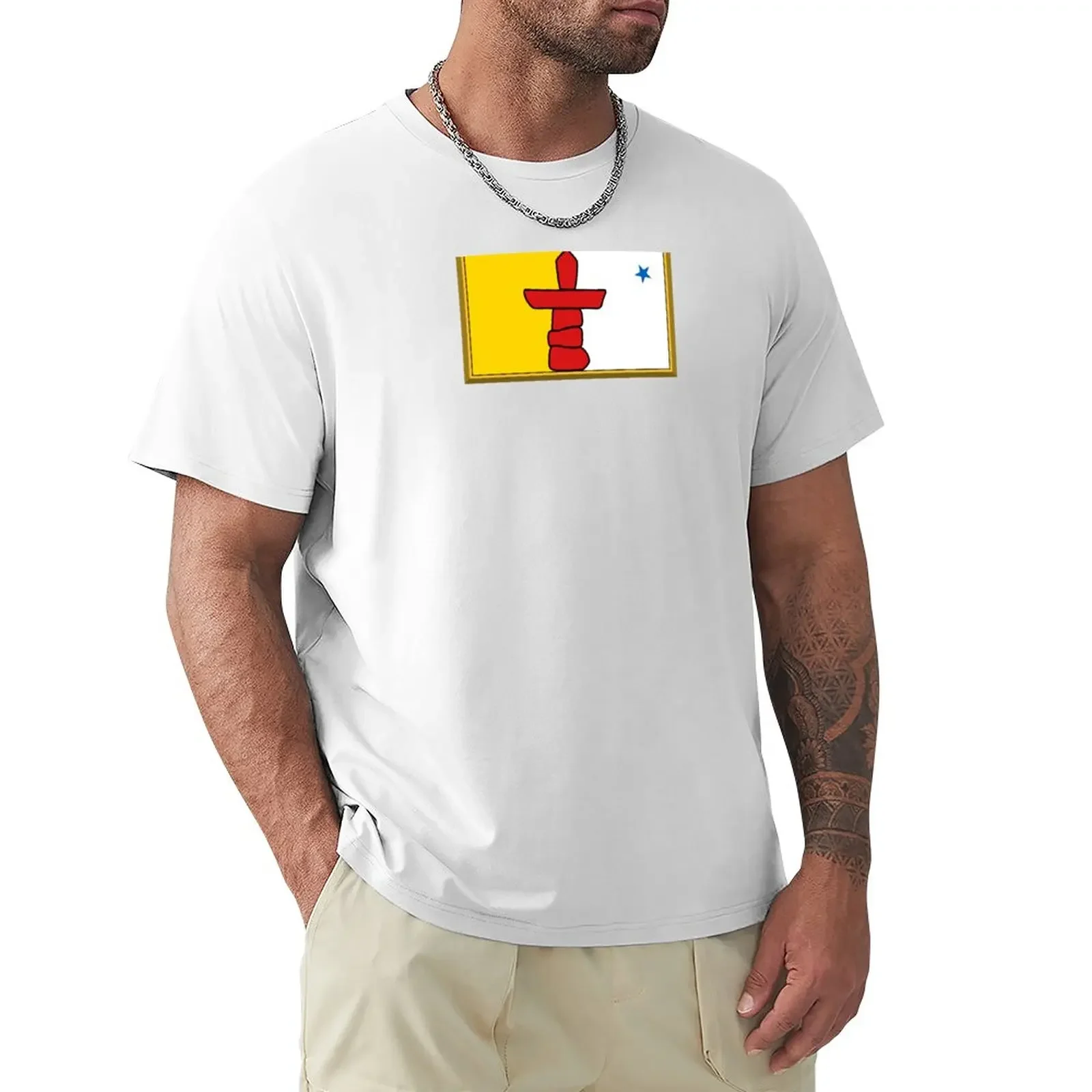 NUNAVUT Flag Gifts, Masks, Stickers & Products (GF) T-Shirt summer top cute clothes customizeds mens clothing