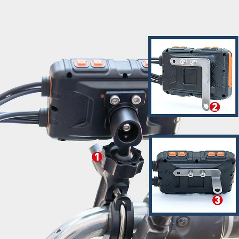 Motorcycle DVR Dash Cam HD 1080P 3 Inch Touch Screen Front Rear View Waterproof Motorcycle Camera GPS Recorder Spare Parts