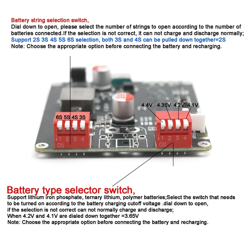 Top-PD3.1 140W Bidirectionele Snellaadmodule IP2366 2S 3S 4S 5S 6S Lithiumbatterij Oplaadbord Li-Ion Lifepo4 BMS