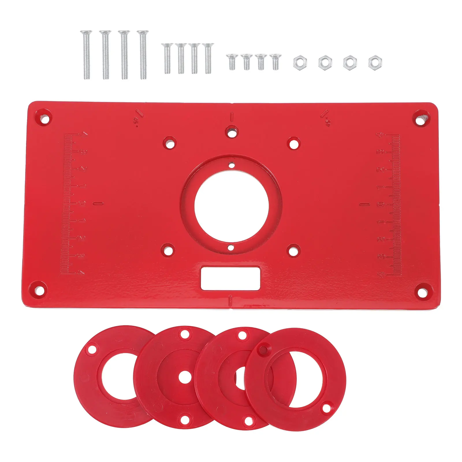 

Aluminum Alloy Router Table Insert Plate for Woodworking Trimming Machine Boards Engraving Flipping DIY Carpenter Tools Durable