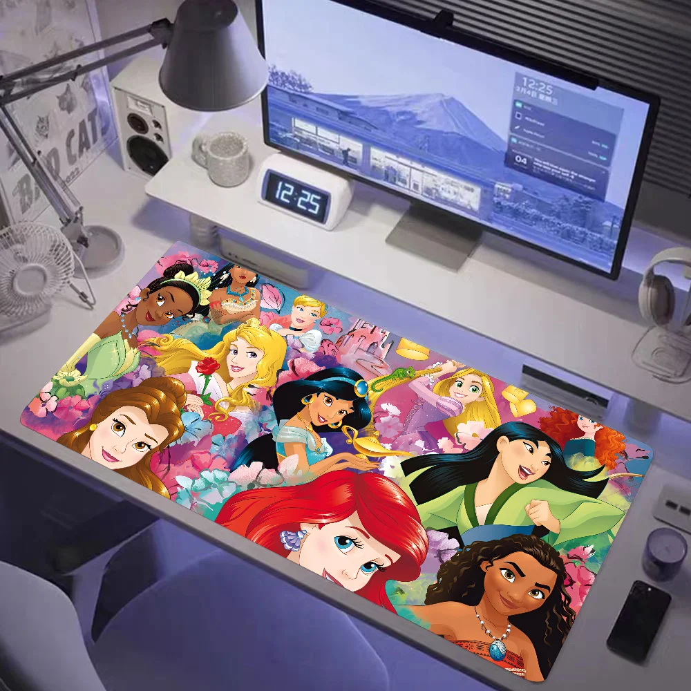 Disney Princess Mousepad Large Gaming Mouse Pad LockEdge Thickened Computer Keyboard Table Desk Mat