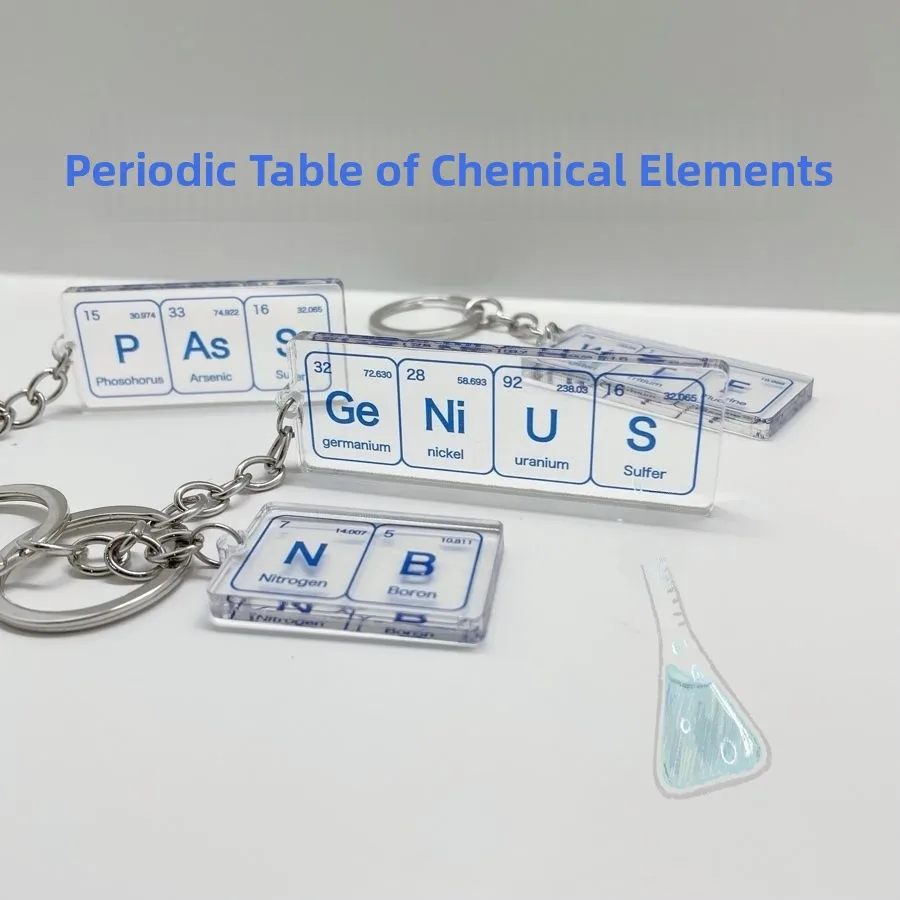الإبداعية الجدول الدوري المفاتيح عبر الحدود رائجة البيع طالب هدية الاكريليك مفتاح الملحقات دوجي المفاتيح عبقرية الجدول الدوري #1