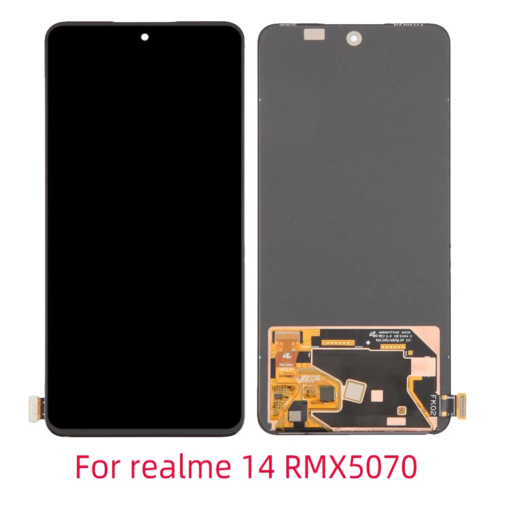 per-realme-14-rmx5070-lcd-amoled-display-touch-screen-digitizer-assembly