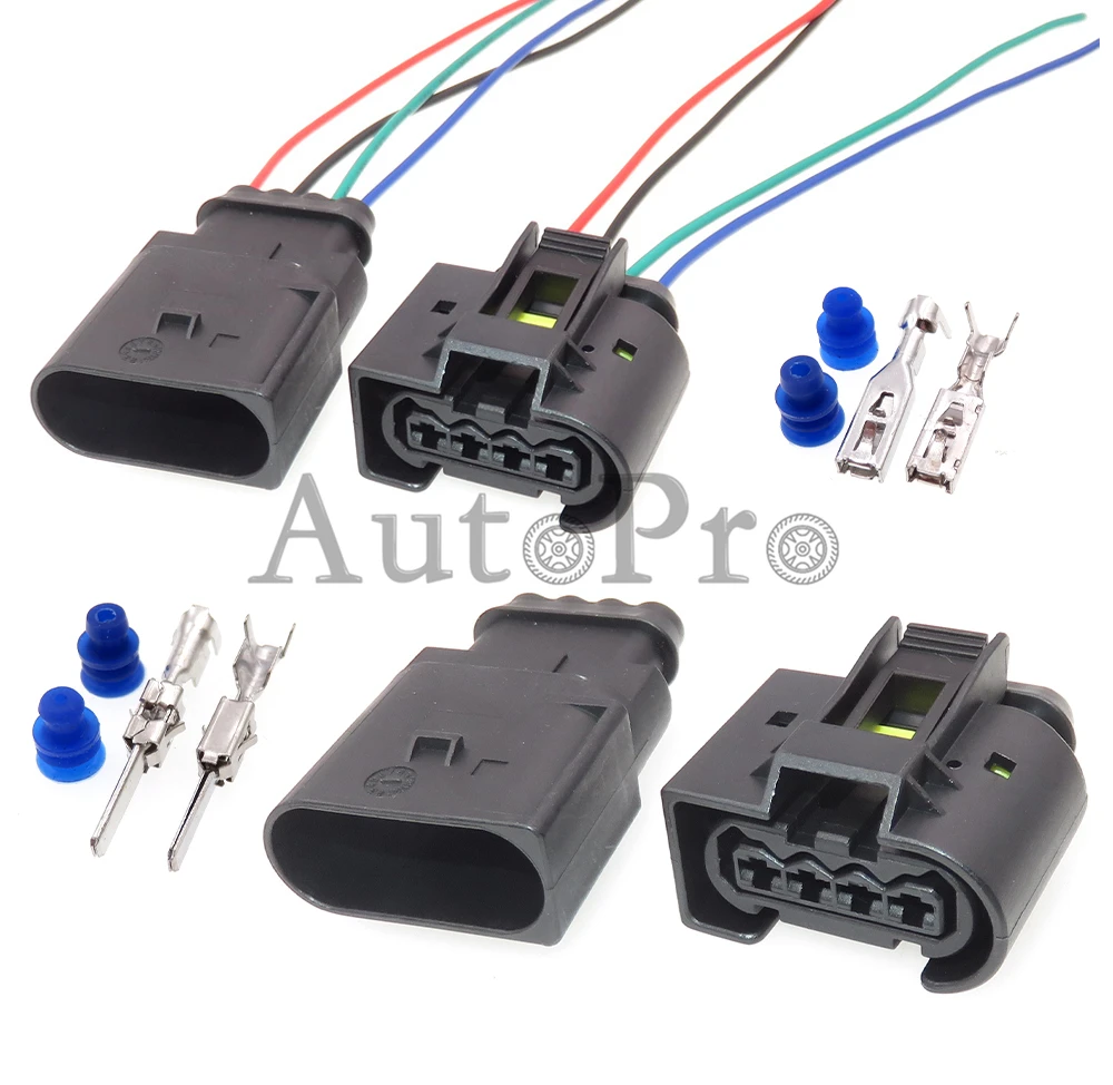 1 Set 4 Hole AC Assembly Auto Air Pump Pressure Package Ignition Coil Electrical Socket For Benz 09441491 50290698 2E0905229