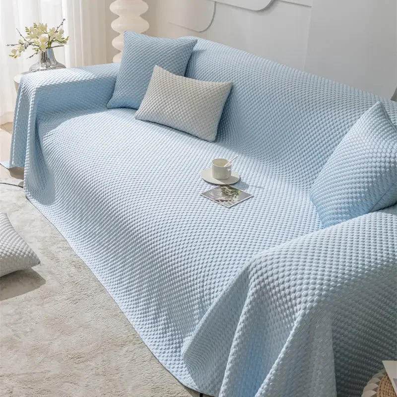 Summer Ice Silk Bean Sofa Cover All Encompassing Cushion Cover Anti Cat Scratch Sofa Protection For Summer Use