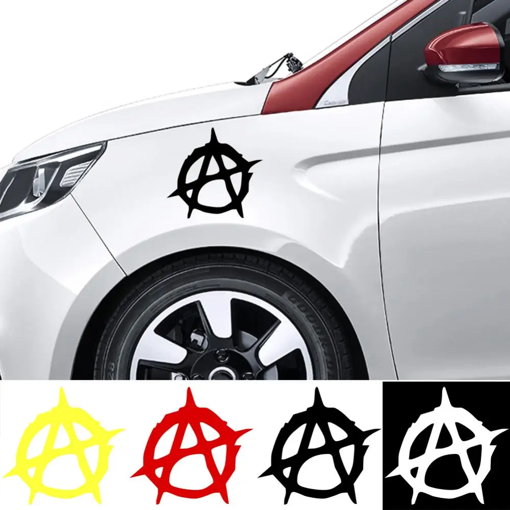 Anarchy Symbol Car-Styling Truck Body Decals Reflective Sticker Vinyl Stickers Water-resistant High Stickiness Bumper Decal