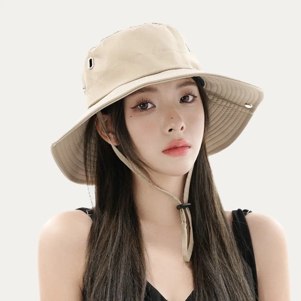 Summe Trendiger Bucket Hat Sonnenschutz Verstellbarer UV-Schutz Atmungsaktiver Strandhut Geschenk Hüte & Mützen