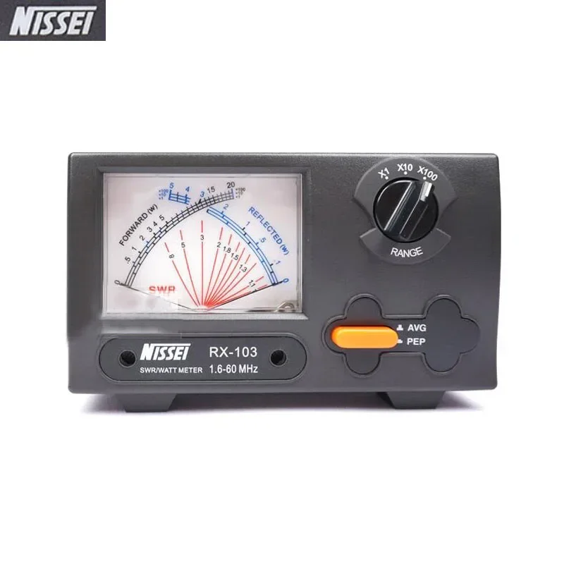 Original NISSEI RX-103 SWR/Watt Meter 1.6-60Mhz Short Wave UV Standing RX103 Digital Power Watt Meter for Radio Walkie Talkie