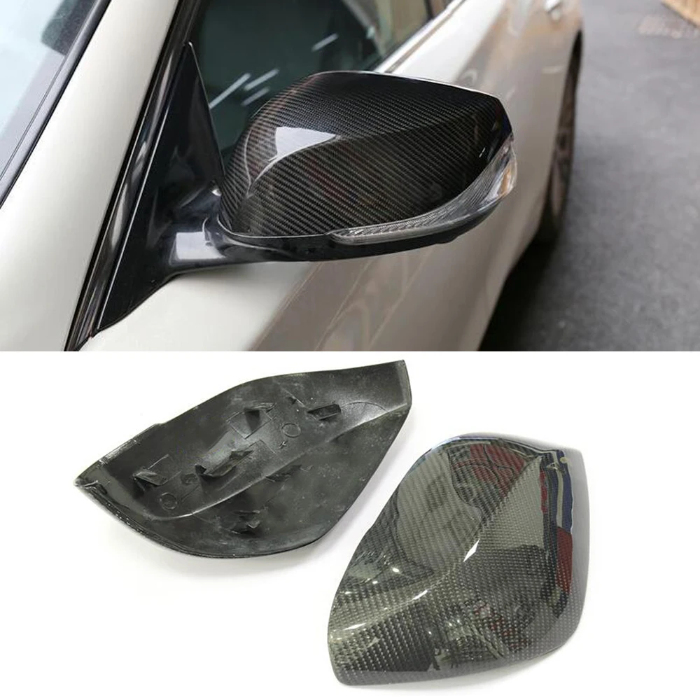 

Carbon Fiber Replacement Mirror Cover OEM Side Rear View Mirror Caps For Infiniti Q50 Q50S 2014-2021