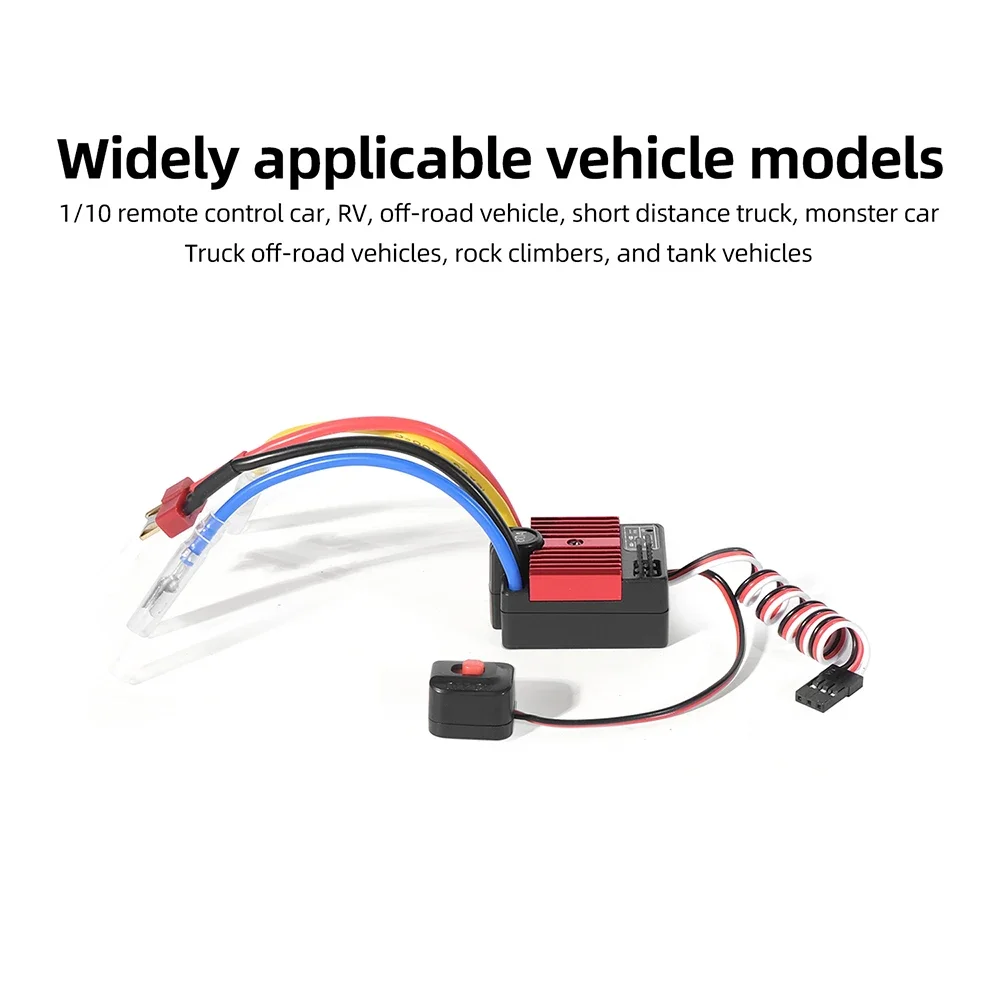 HG1060 60A Wasserdichter bürstengebundener ESC-Motorregler für RC-Autos mit Überhitzungsschutz, kompatibel mit 1/10 Maßstab Offroad-Fahrzeugen – Detail 16