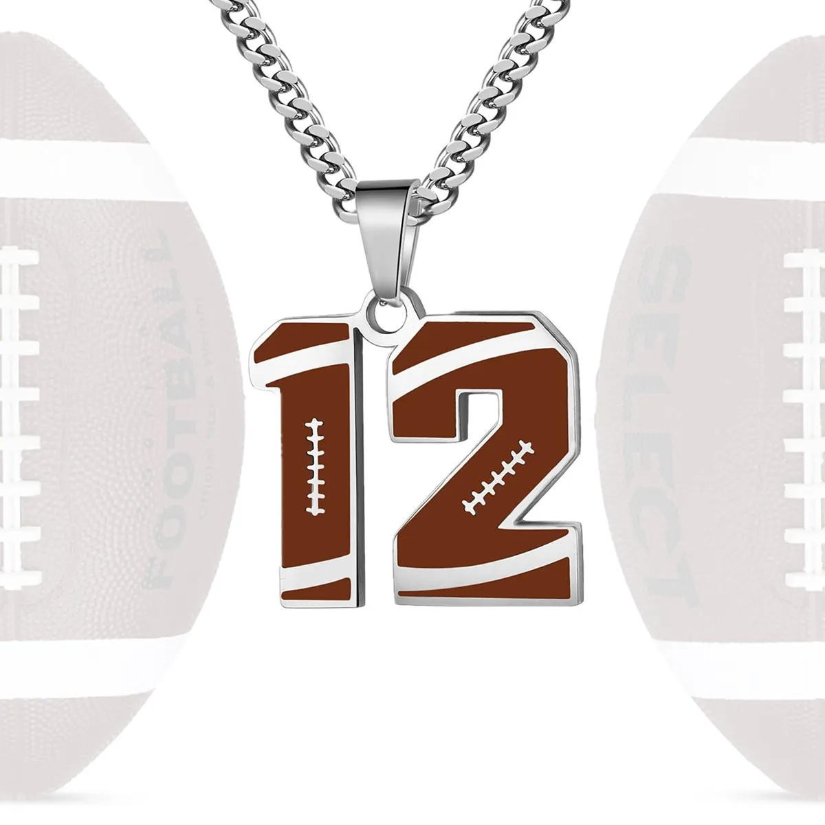 

Personalized Custom Jersey Number Necklaces For Youth Athletes Stainless Steel Sport Number Pendant Baseball/Basketball Jewelry