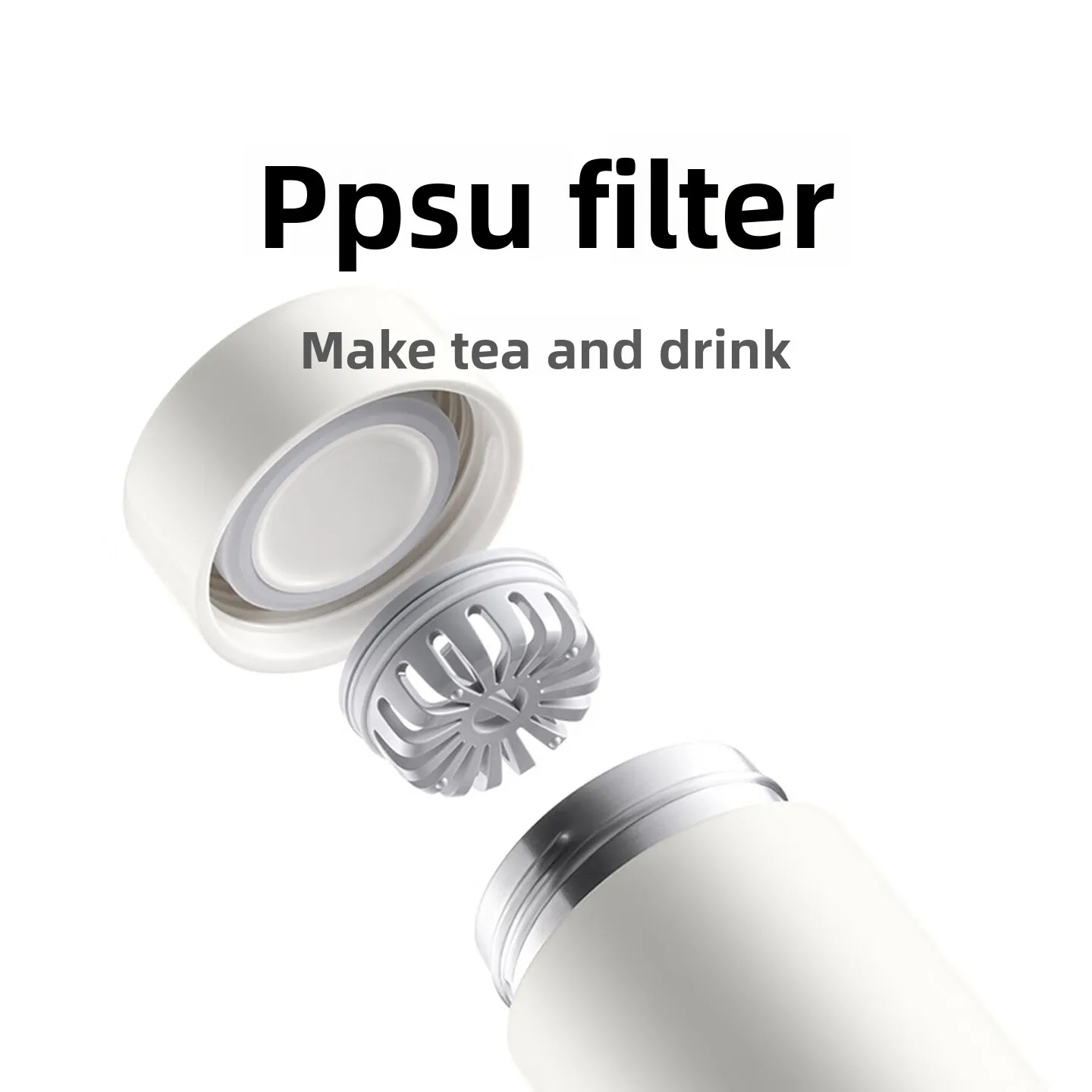 Mijia Light‑Series Vacuum Insulated Bottle 2 316L Stainless Steel Tea Infuser Portable Leakproof Travel Water Cup for Home