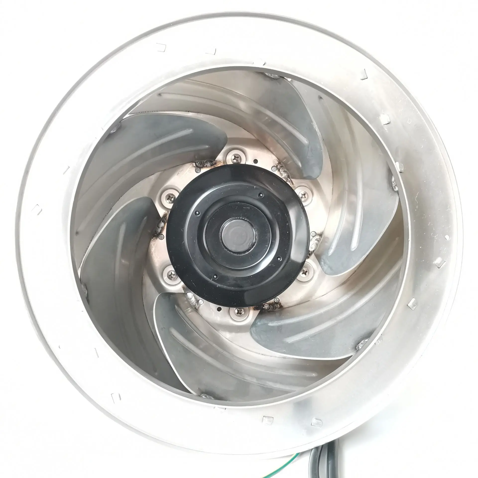 

355mm 220V/380V EC Brushless Cooling Fan External Rotor AC Motor with RS485 Communication Plug Fan for Industrial Use