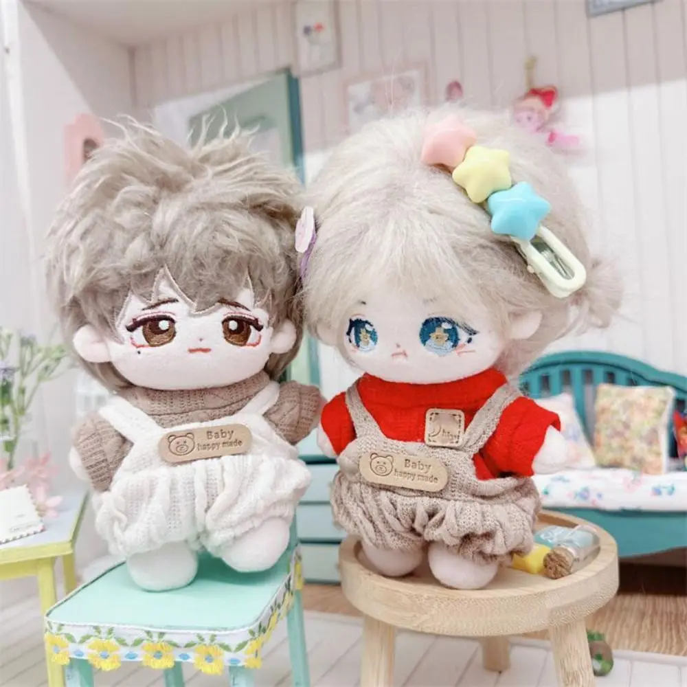 10 cm poppenkleertjes mode cartoon schattige pluche jumpsuit bodem shirt mini t-shirt kleding past pop outfit diy pop accessoires