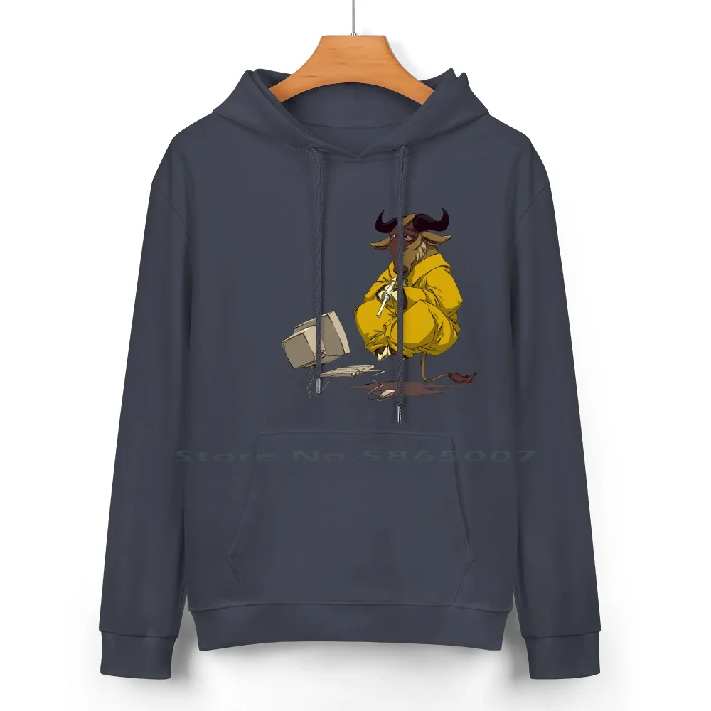 Meditating Gnu Playing A Flute Pure Cotton Hoodie Sweater 24 Colors Arch Gnu Linux 4chan G Logo Richard Stallman Rms Cruchbang