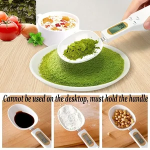 Balance Mini Cuillère Balance de cuisine numérique Balance électronique LCD Balance alimentaire 0,1-500g Farine de cuisson Lait Poudre de café Cuillère à mesurer 12 meilleures cuisines maison en vente - No 4
