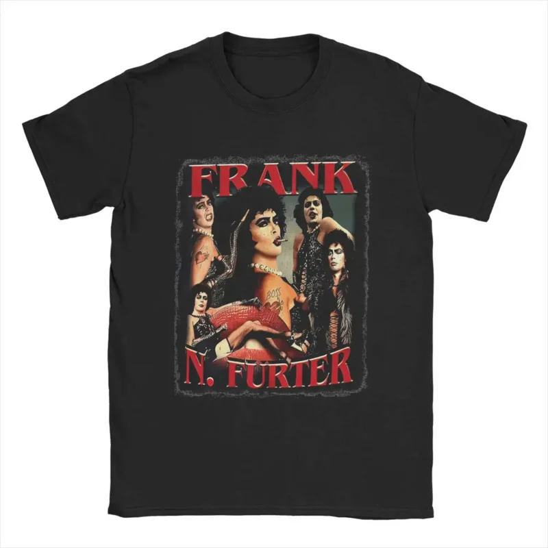 Frank N Furter Men T Shirt The Rockys Horror Picture Show Funny Tees Short Sleeve O Neck T-Shirts 100% Cotton Party Clothing