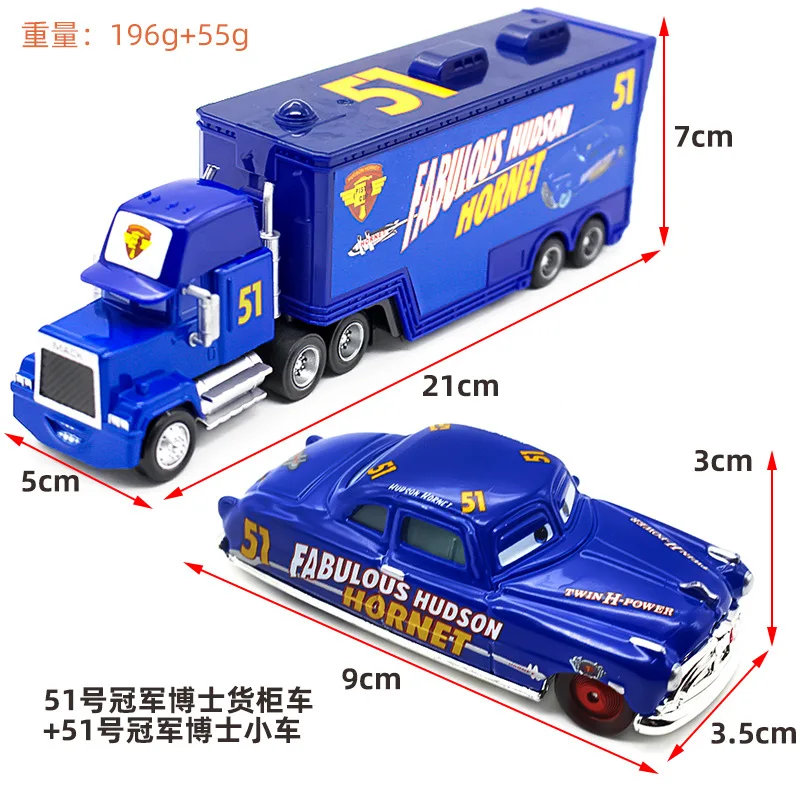 ديزني بيكسار سيارات 3 ألعاب البرق ماكوين ماك العم جمع 1:55 دييكاست المركبات سبيكة نموذج سيارة لعبة هدايا الأطفال #3