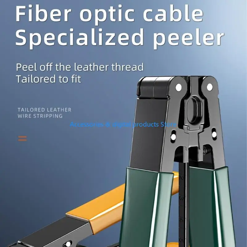 77JD Electricians Multi Purpose Pliers For Fiber Opt Wiring Including Cutting Stripping Peeling Functions Reliably