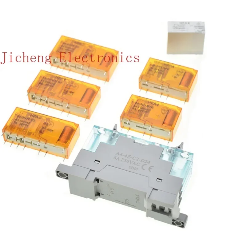 

10PCS Relay HFA6-24-3H3DTG-HFA4-HFA2-24-ZST-3H1D-4H2D-5H1D