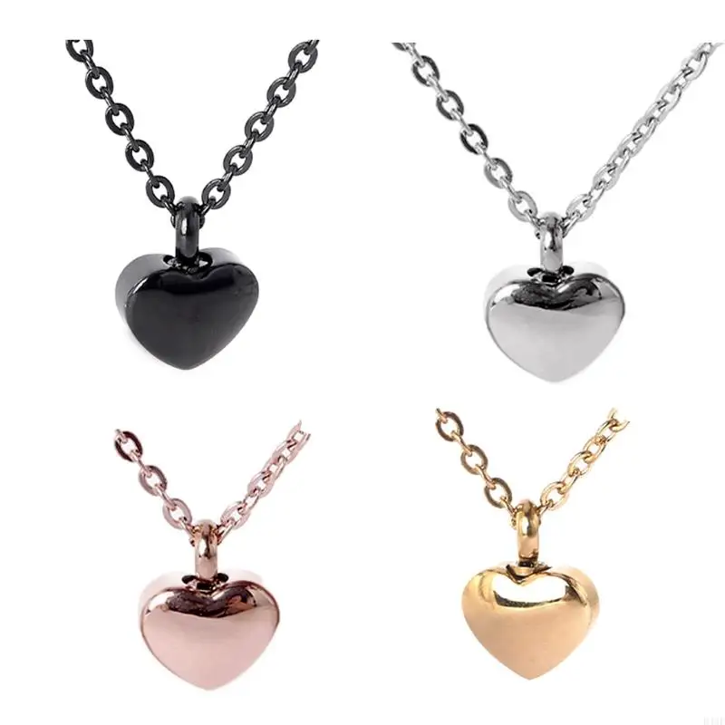 D46E Memorial Necklace Heart-shaped Souvenir-i Still Need You to Be Close to