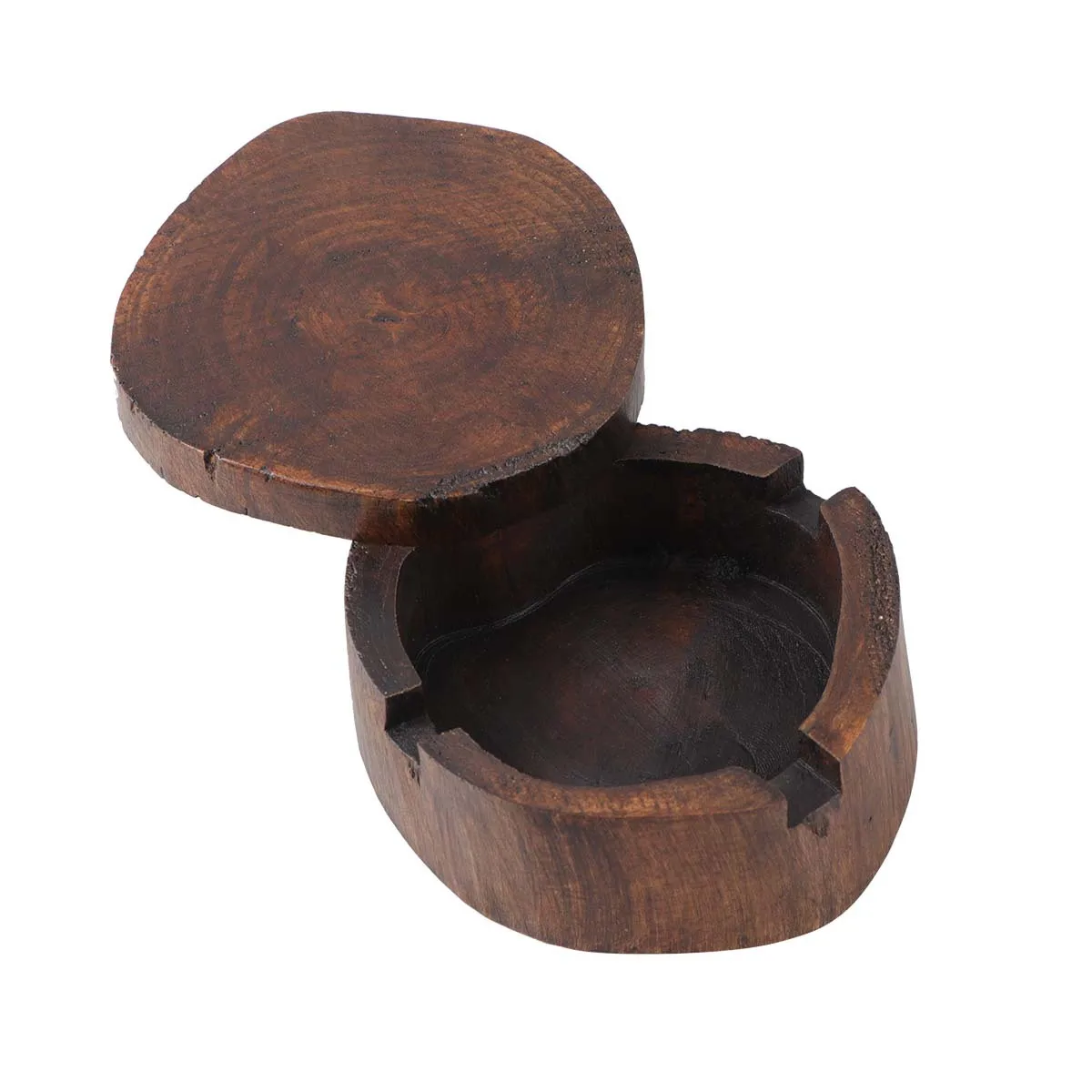 4 بوصة الخشب منفضة سجائر زخرفة منفضة سجائر الإبداعية حامل سيجار للمنزل بار مقهى فندق ديكور خمر زخرفة التدخين #3