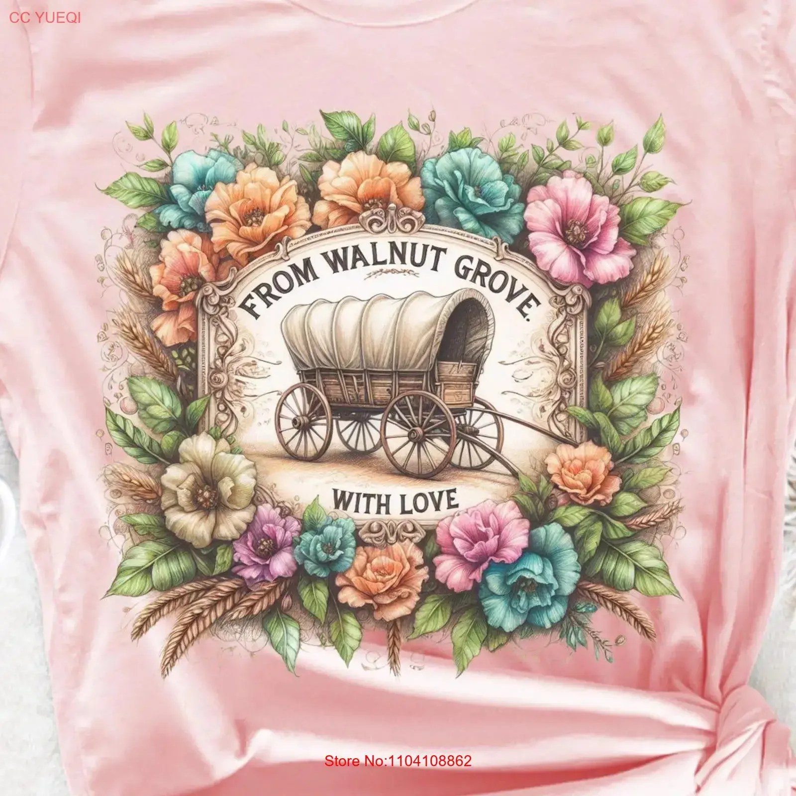 Camiseta Walnut Grove Laura Ingalls Wilder, estilo vintage, cómoda, ligeramente desgastada, para lectoras, profesoras y amantes de los pioneros del Minnesota.