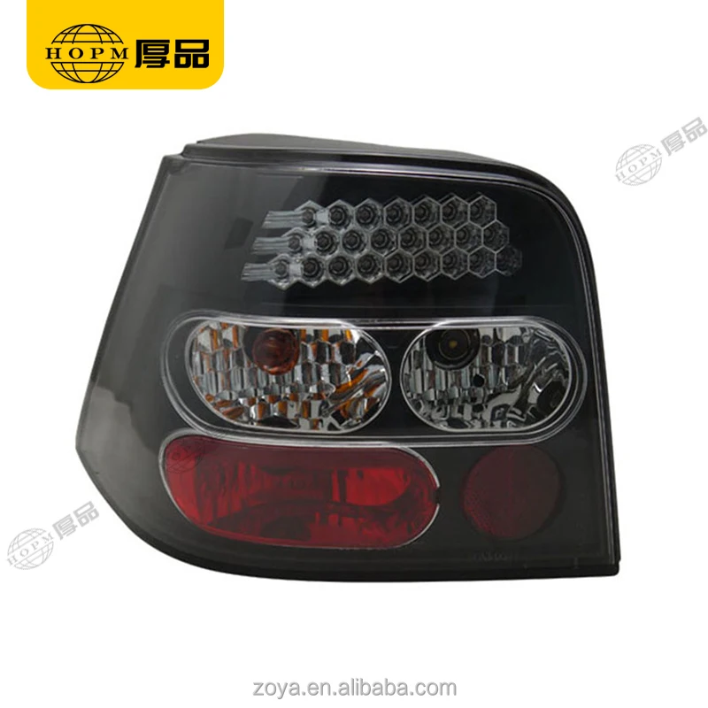 Taillight Assembly Tuning Light Modified LED Tail Light Black Background For Golf 4 98-02