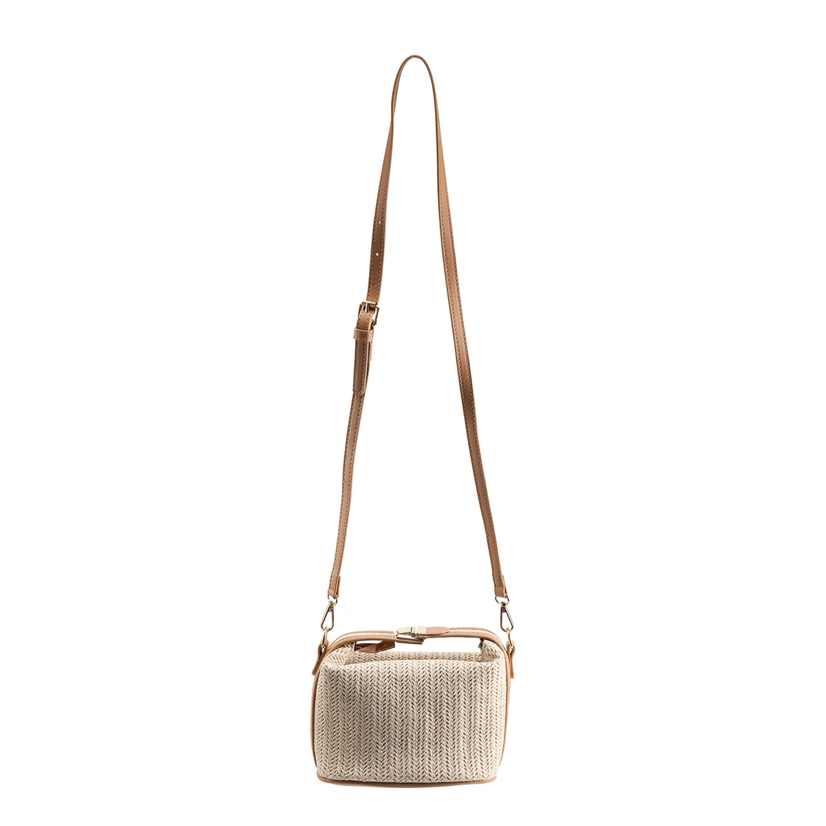 

Women Straw Crossbody Bag for Bohemian Small Knitting Summer Purse and Handbag Vacational Bucket Beach Bags