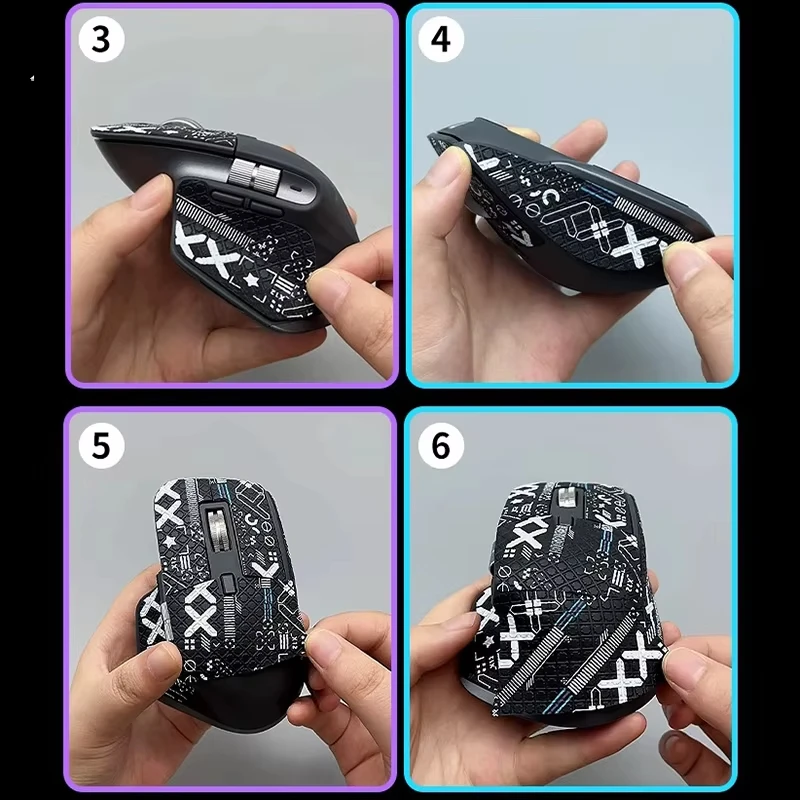 Mouse Pad Sticker for Logitech MX Master 3/3S Wireless Mouse Sticker Protection Full Set,Suck Sweat Non Slip,Easy Install view 4