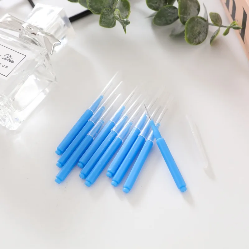 Interdentalbürsten-Box – Gerade kieferorthopädische Interdentalbürste Typ I zur Reinigung von Lücken zwischen den Zähnen und um die Zahnspangen herum