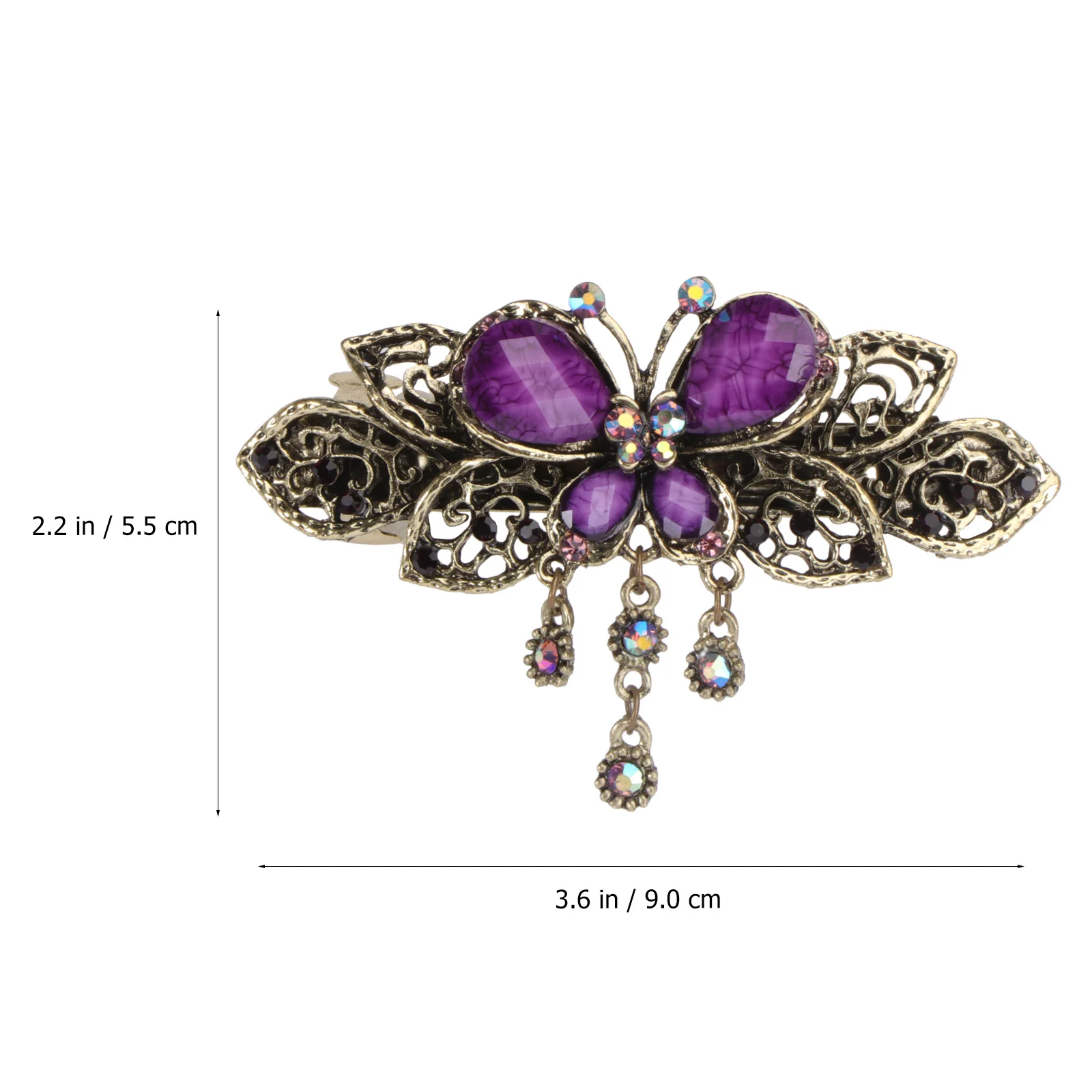 Women Retro Style Hair Clips Hairpins Hair Barrette Clip Beauty Tools Jewelry (Purple) Hair Clip Hair Clamp