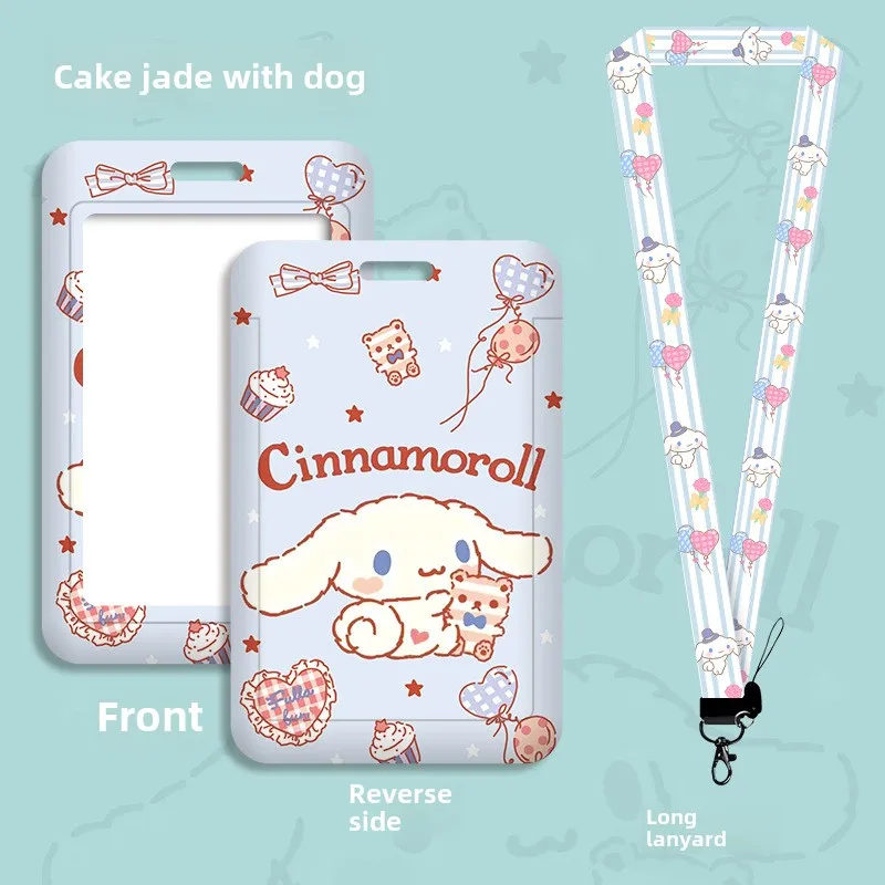 Sanrio Cartoon Student Campus Card Set, ID Set, Work Permit, Public Transportation, Subway with Hanging Rope, Neck Hanging image 6