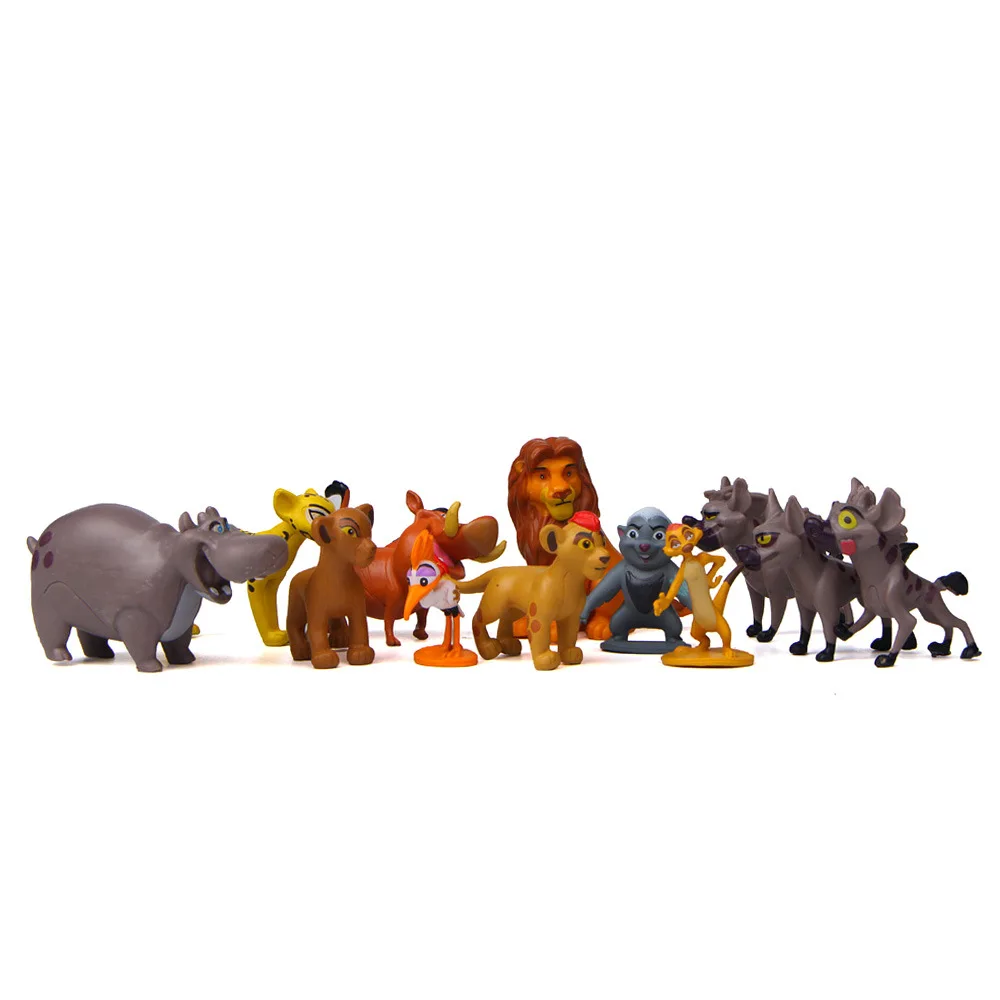 12Pcs Disney Cartoon The Lion Guard King Figures Kion Simba Bunga Beshte Fuli Ono Pvc Action Figure Toys Gift for Children