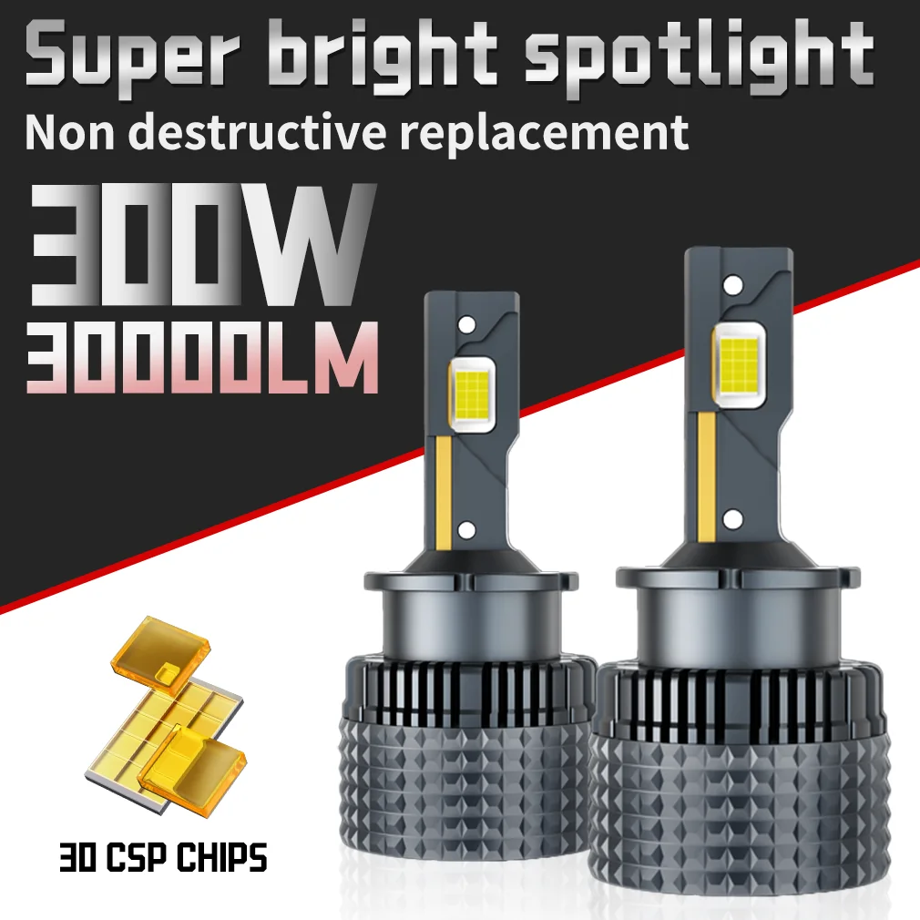 

D SERIES D2S D4S Автомобильные светодиодные фары HID D1S D2R D3S D4R 300w Лампы для фар 30000LM 6000K 1:1 HID Ксеноновые фары Turbo 12V 24V
