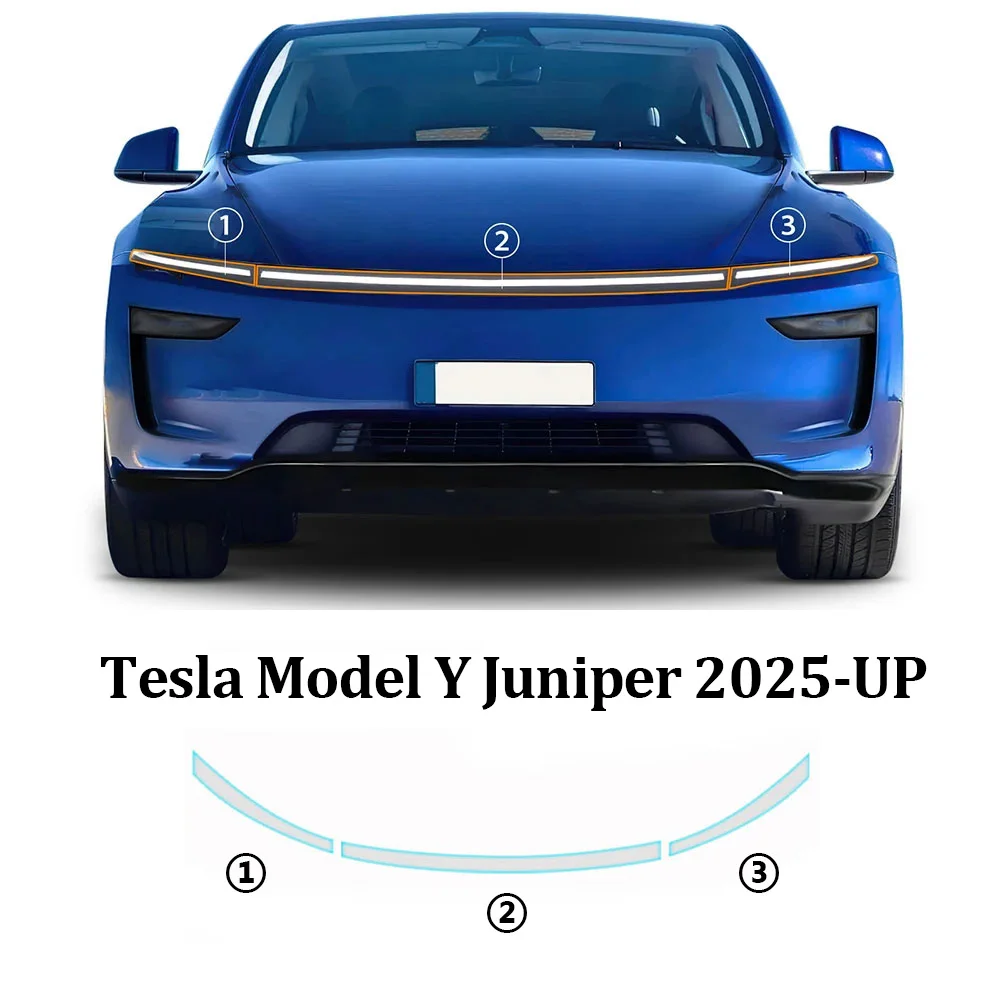 For Tesla Model Y Juniper Model y 2025 2026 Car Headlight RearView B Pillars Door Handles TPU Paint Protection Film Pre-cut PPF