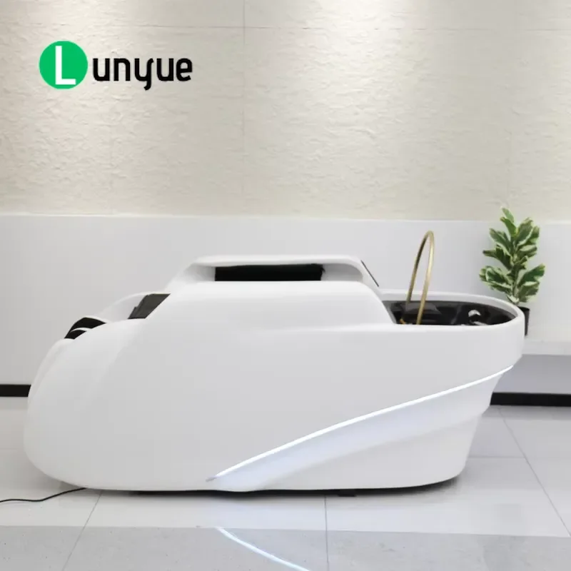 Electric Shampoo Bed with Massage and Steamer Professional Hair Washing Chair for Spa Beauty Center Comfortable Durable