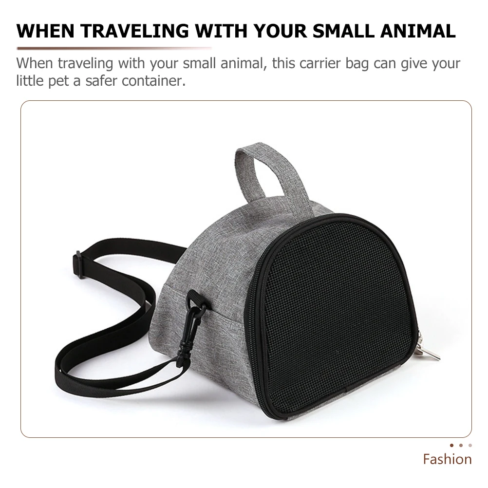 

Hamster Out Bag Rat Carrier Grey Medium Size Pet Supplies Guinea Pig Accessories Breathing Carriers Portable Bags Oxford Travel